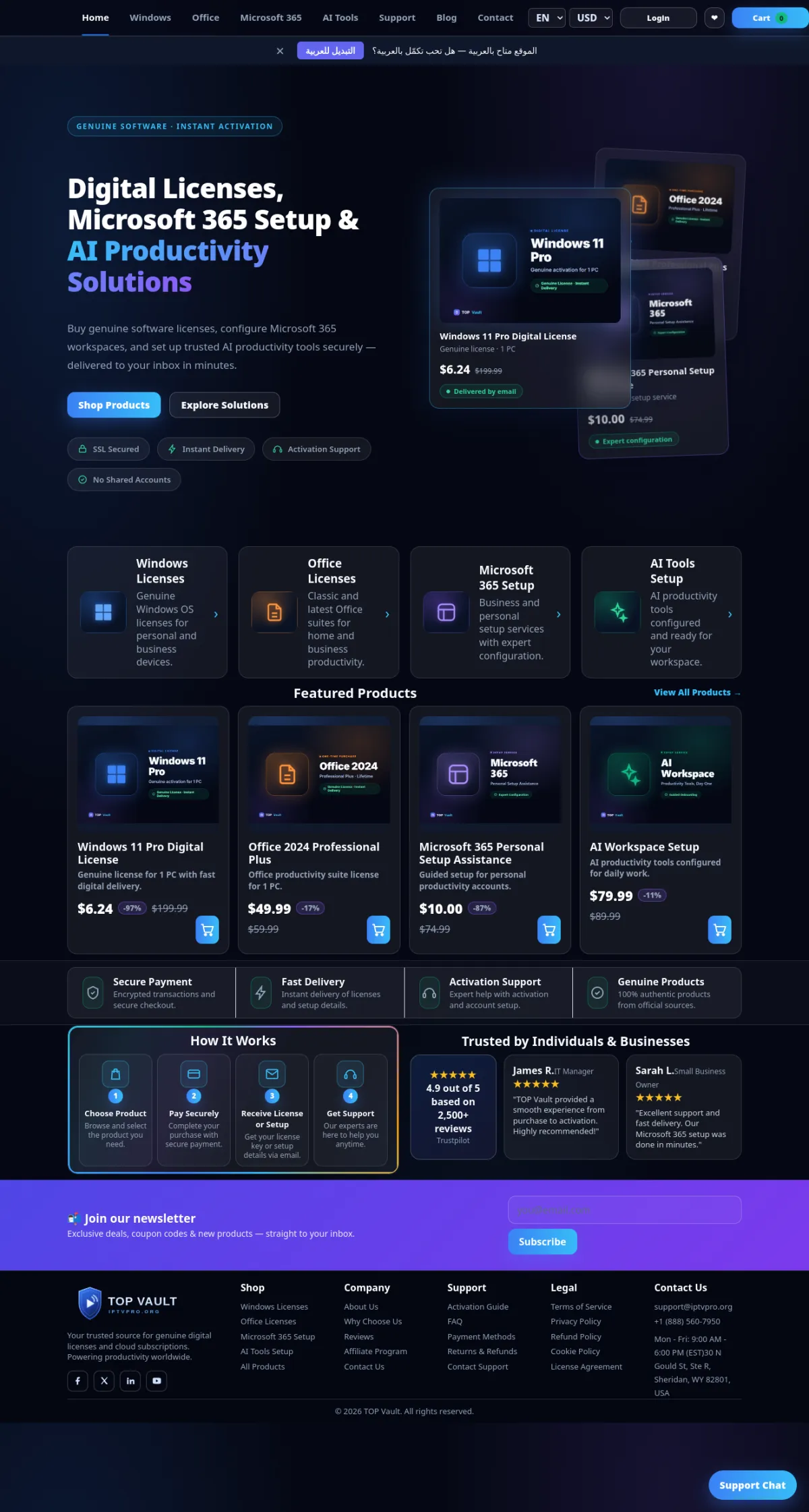 Digital Licenses, Microsoft 365 Setup & AI Productivity Solutions | TO